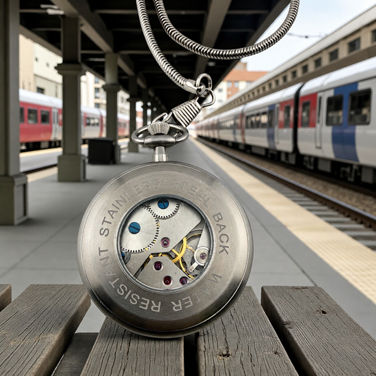 Rallé Vintage Mechanical Pocket Watch - Wrist view showing refined craftsmanship and premium detail.