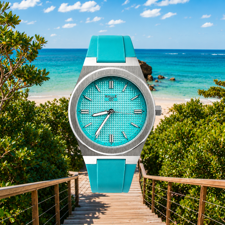RALLÉ Bayside Turquoise Dial Watch | Seiko VH31 Sapphire