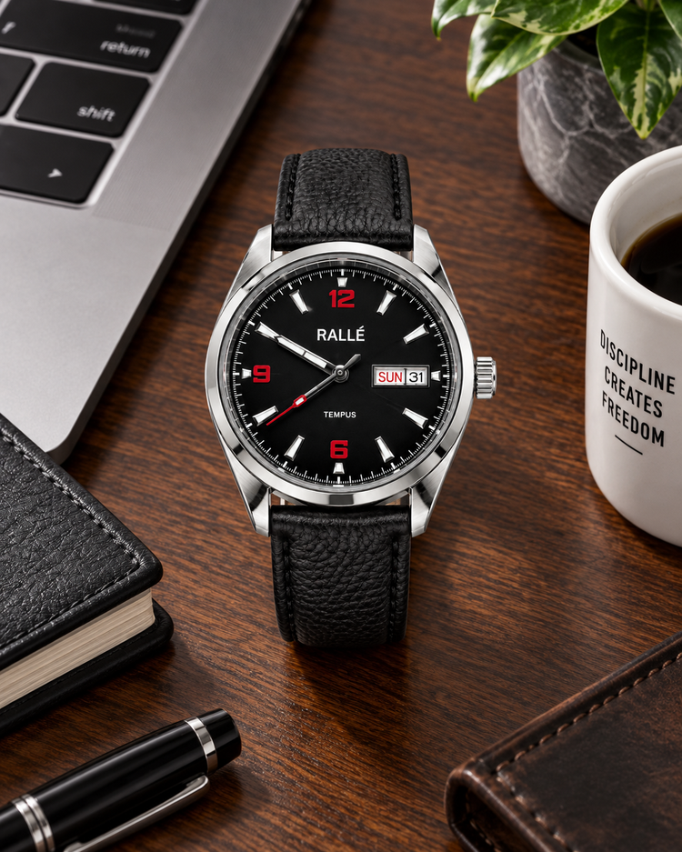 RALLE Tempus Black Dial Automatic Watch