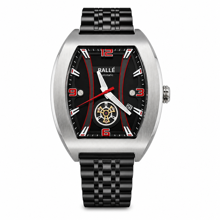 RALLÉ Vector Automatic Men's Watch | Miyota 8215 | Black Dial | Sapphire Crystal