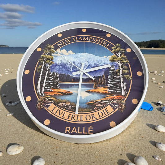 New Hampshire Clock - 12" Wall Clock