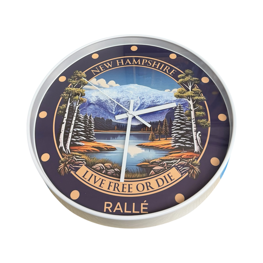 New Hampshire Clock - 12" Wall Clock