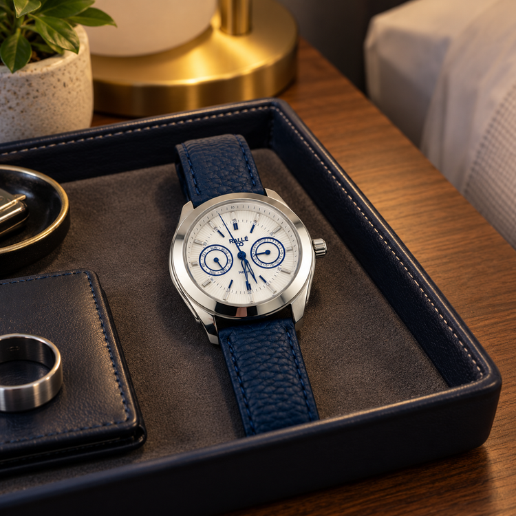 NeXus White Day Date Dial