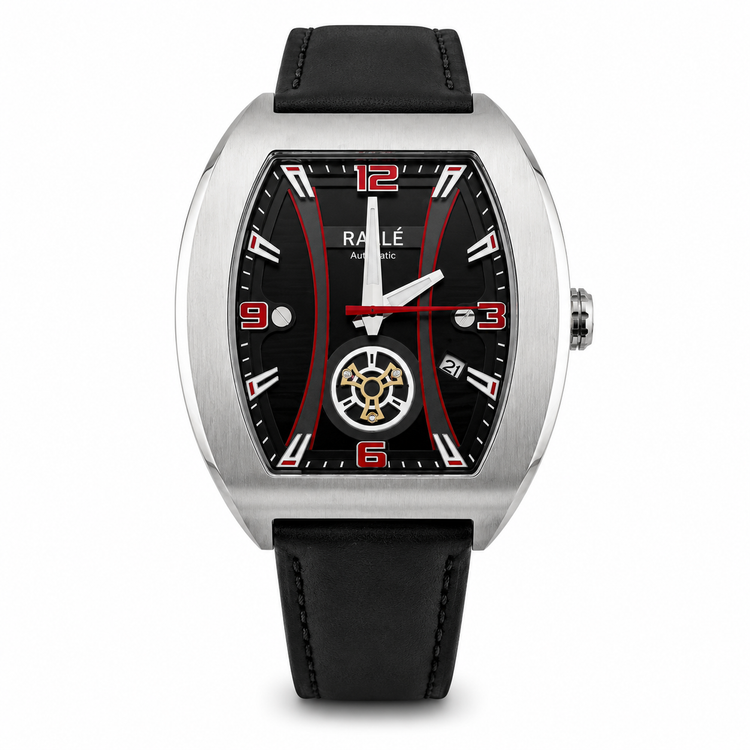 RALLÉ Vector Automatic Men's Watch | Miyota 8215 | Black Dial | Sapphire Crystal
