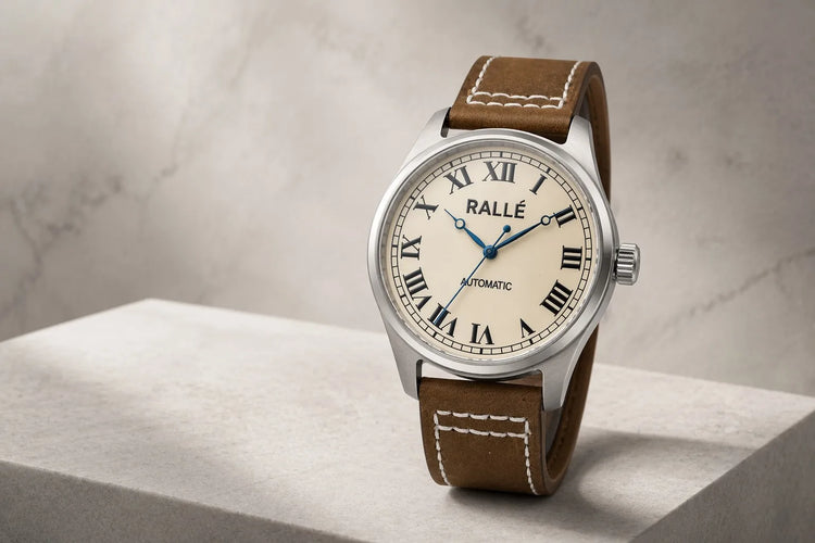 Rallé Sunshine Watch - Premium front view of the correct model in a minimalist luxury studio setting.