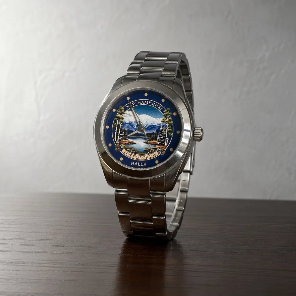 Rallé NEW HAMPSHIRE WATCH - Front view showing refined craftsmanship and premium detail.