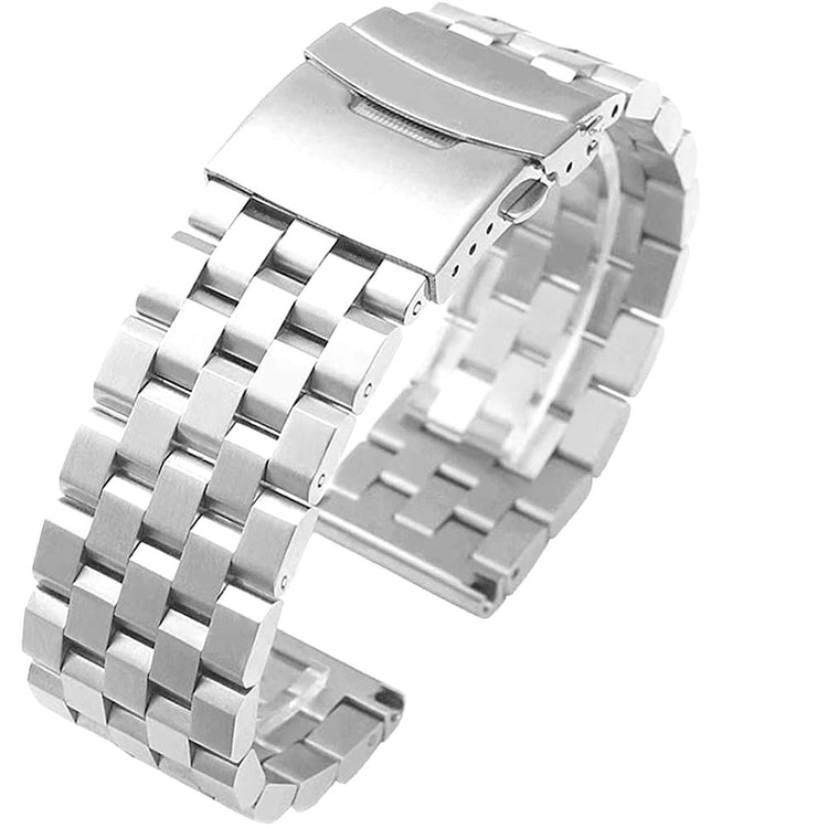 22mm and 20mm Full Solid Stainless Steel Watch Band – Screw Link Premium Durability and Style