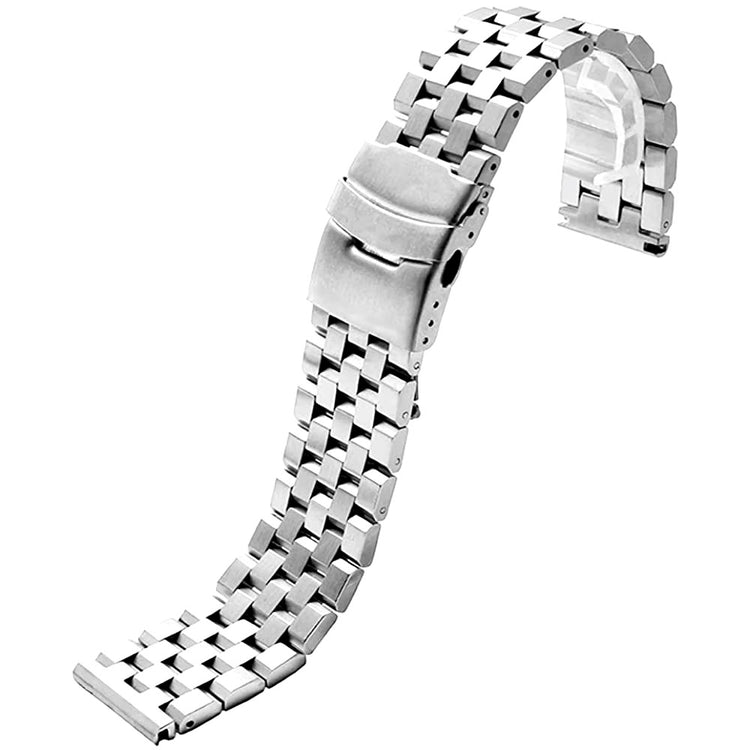 22mm and 20mm Full Solid Stainless Steel Watch Band – Screw Link Premium Durability and Style