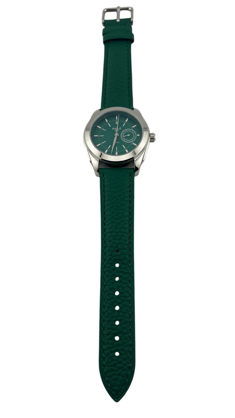 Ralle Nexus Green Date Dial Watch – Seiko VH64 Sweeping Quartz Men's Watch