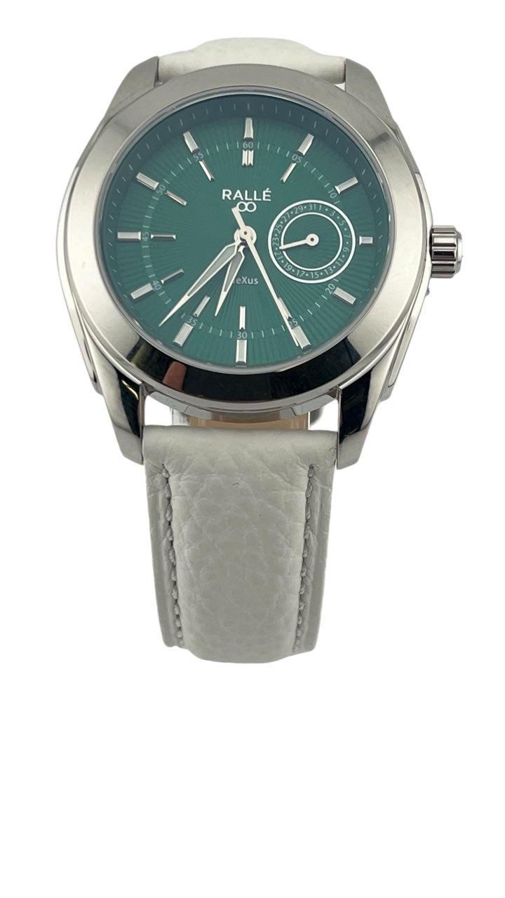 Ralle Nexus Green Date Dial Watch – Seiko VH64 Sweeping Quartz Men's Watch