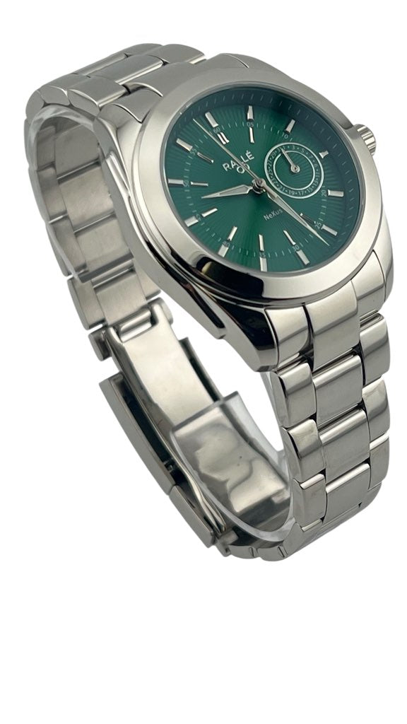Ralle Nexus Green Date Dial Watch – Seiko VH64 Sweeping Quartz Men's Watch