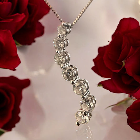 Journey Diamond Pendant Necklace