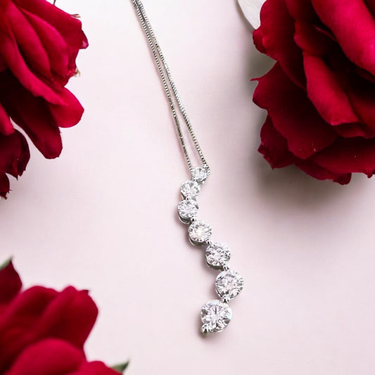 Journey Diamond Pendant Necklace