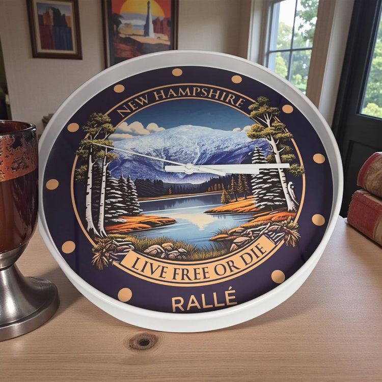 New Hampshire Clock - 12" Wall Clock