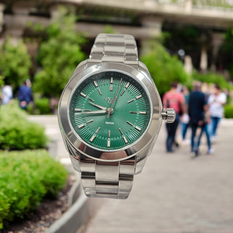 Ralle Nexus Green Dial Watch – Seiko VH31 Sweeping Quartz Men's Watch