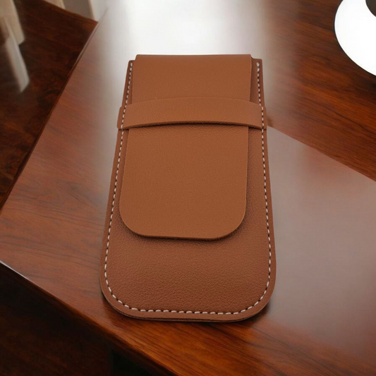 Rallé Single Slot Leather Travel Watch Case - Open view showing refined craftsmanship and premium detail.