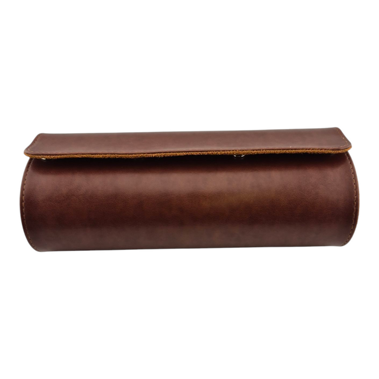 Three Slot Leather Travel Roll