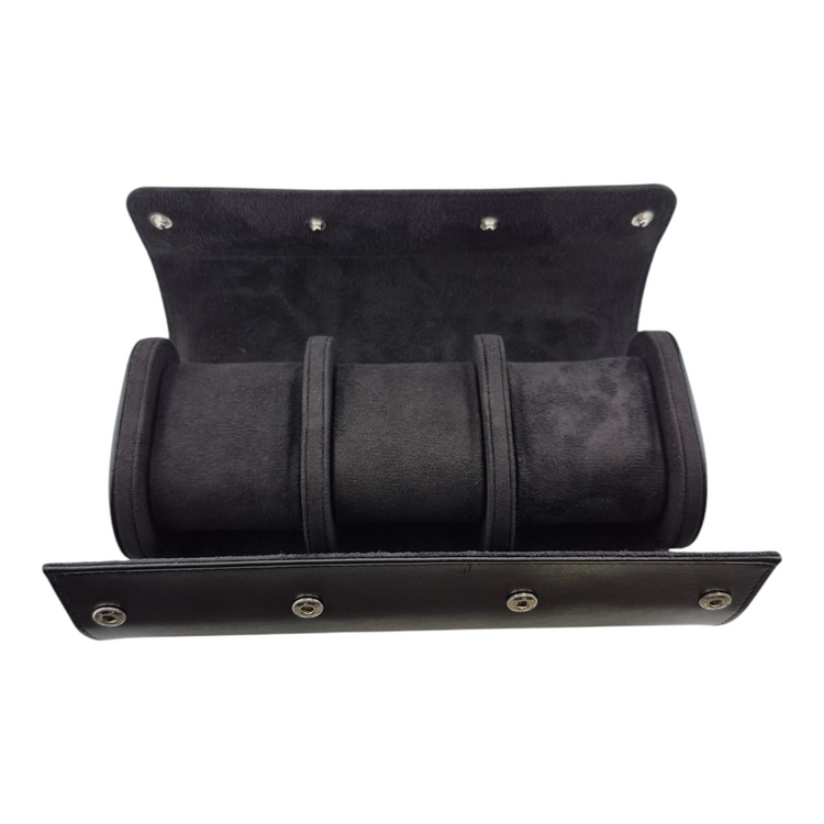 Three Slot Leather Travel Roll