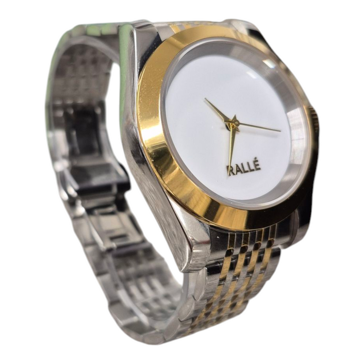 Men's Pure Time Two Tone Gold and Silver