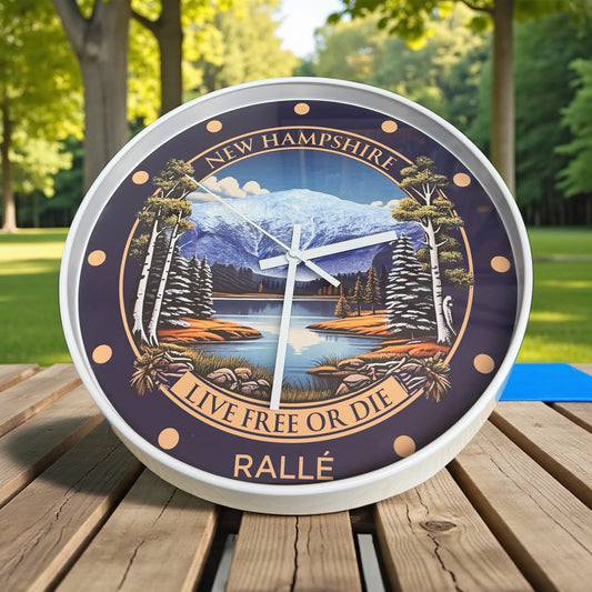 New Hampshire Clock - 12" Wall Clock
