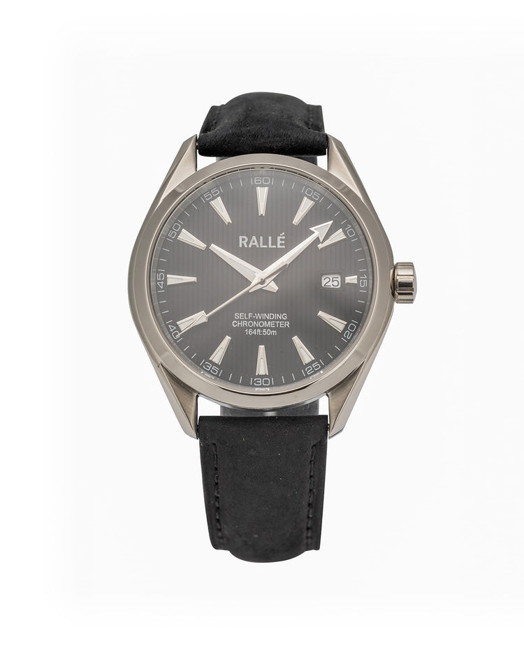 Rallé CLASSIC Watch - Close-up view showing premium stainless steel case and dial details.